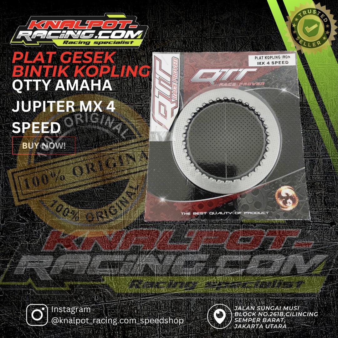 PLAT GESEK BINTIK KOPLING QTT YAMAHA JUPITER MX 4 SPEED